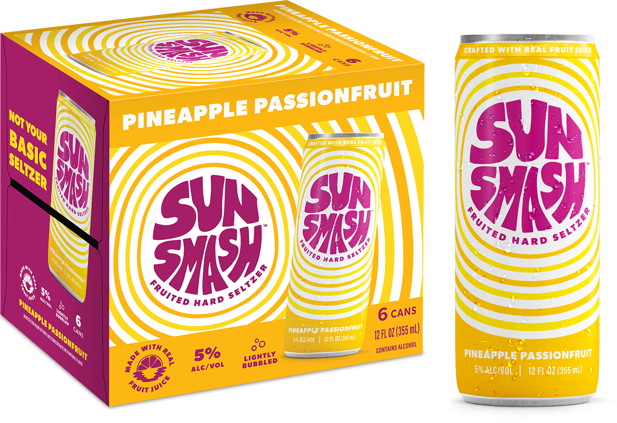 SunSmash Pineapple Passionfruit Hard Seltzer